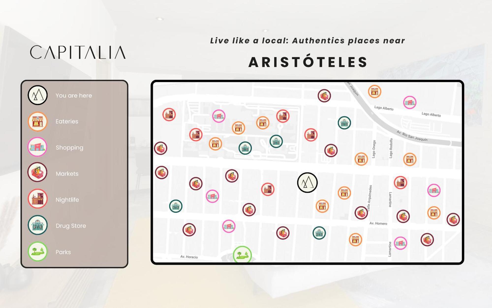 Capitalia - Luxury Apartments - Aristoteles Mexico by Eksteriør bilde